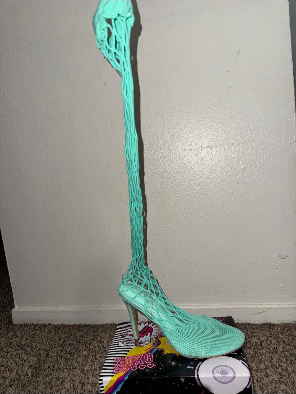 Aqua Mesh Stiletto heel - Women's Fashion